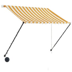 Retractable Awning with LED 200x150 cm Yellow and White - thumbnail 3