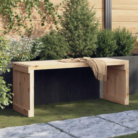 Garden Bench Extendable 212.5x40.5x45 cm Solid Wood Pine - thumbnail 1