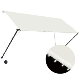 Retractable Awning with LED 250x150 cm Cream - thumbnail 2