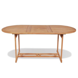 Garden Table 180x90x75 cm Solid Teak Wood - thumbnail 2