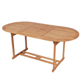 Garden Table 180x90x75 cm Solid Teak Wood - thumbnail 1