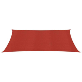 Sunshade Sail 160 g/m² Red 2x4.5 m HDPE - thumbnail 2
