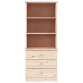 Bookcase with Drawers ALTA 60x35x142 cm Solid Wood Pine - thumbnail 3