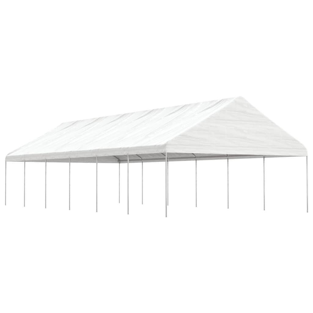 Gazebo with Roof White 13.38x5.88x3.75 m Polyethylene - image 1
