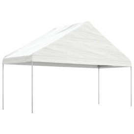 Gazebo with Roof White 13.38x5.88x3.75 m Polyethylene - thumbnail 2