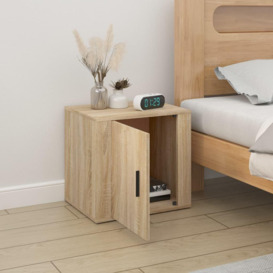 Bedside Cabinet Sonoma Oak 50x39x47 cm - thumbnail 3