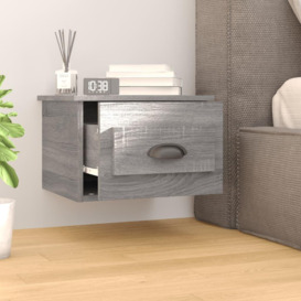 Wall-mounted Bedside Cabinets 2 pcs Grey Sonoma 41.5x36x28cm - thumbnail 3
