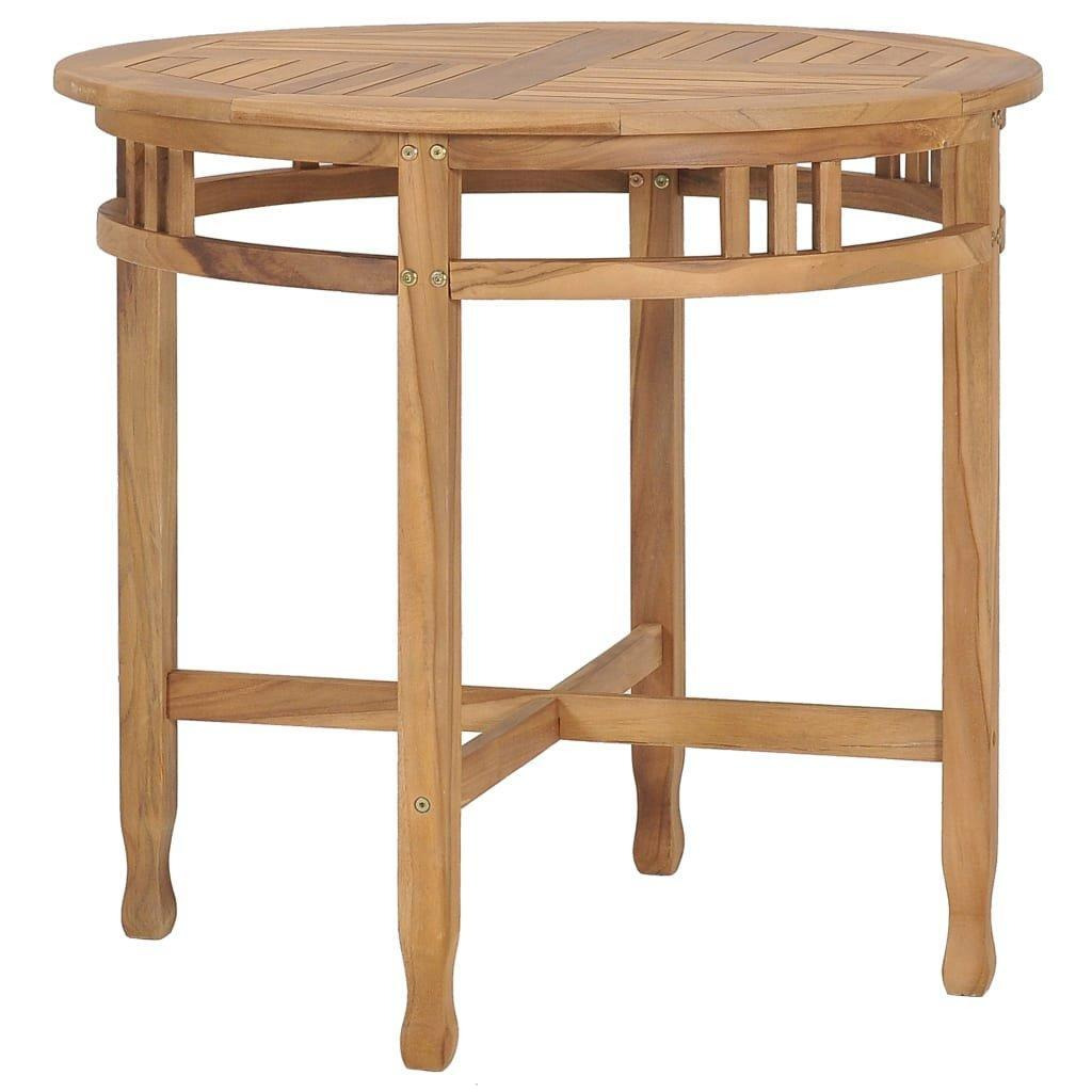Dining Table ? 80 cm Solid Teak Wood - image 1