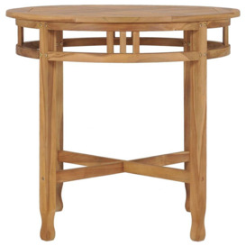 Dining Table ? 80 cm Solid Teak Wood - thumbnail 2