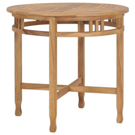 Dining Table ? 80 cm Solid Teak Wood - thumbnail 1