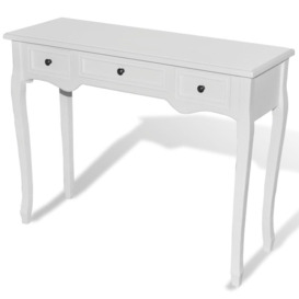 Dressing Console Table with Three Drawers White - thumbnail 2