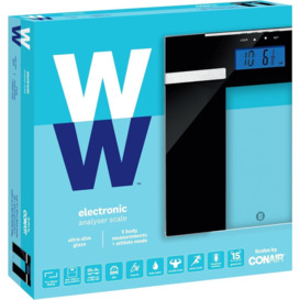 Weight Watchers Ultra Slim Glass Electronic Body Analyser Bathroom Scale - thumbnail 3