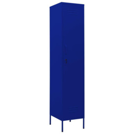 Locker Cabinet Navy Blue 35x46x180 cm Steel - thumbnail 2