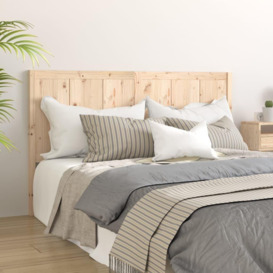 Bed Headboard 165.5x4x100 cm Solid Pine Wood