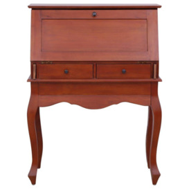Secretary Desk Brown 78x42x103 cm Solid Mahogany Wood - thumbnail 3