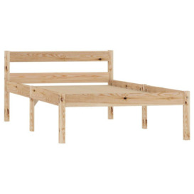 Bed Frame Solid Pine Wood 90x200 cm - thumbnail 2