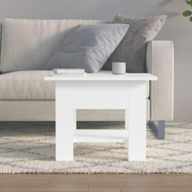 Coffee Table White 55x55x42 cm Engineered Wood - thumbnail 3