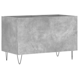 Record Cabinet Concrete Grey 74.5x38x48 cm Engineered Wood - thumbnail 2