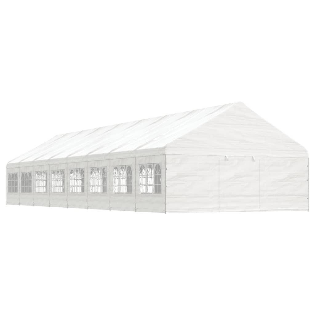 Gazebo with Roof White 17.84x5.88x3.75 m Polyethylene - image 1