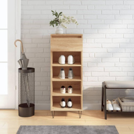 Shoe Cabinet Sonoma Oak 40x36x105 cm Engineered Wood