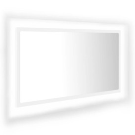 LED Bathroom Mirror White 80x8.5x37 cm Acrylic - thumbnail 2