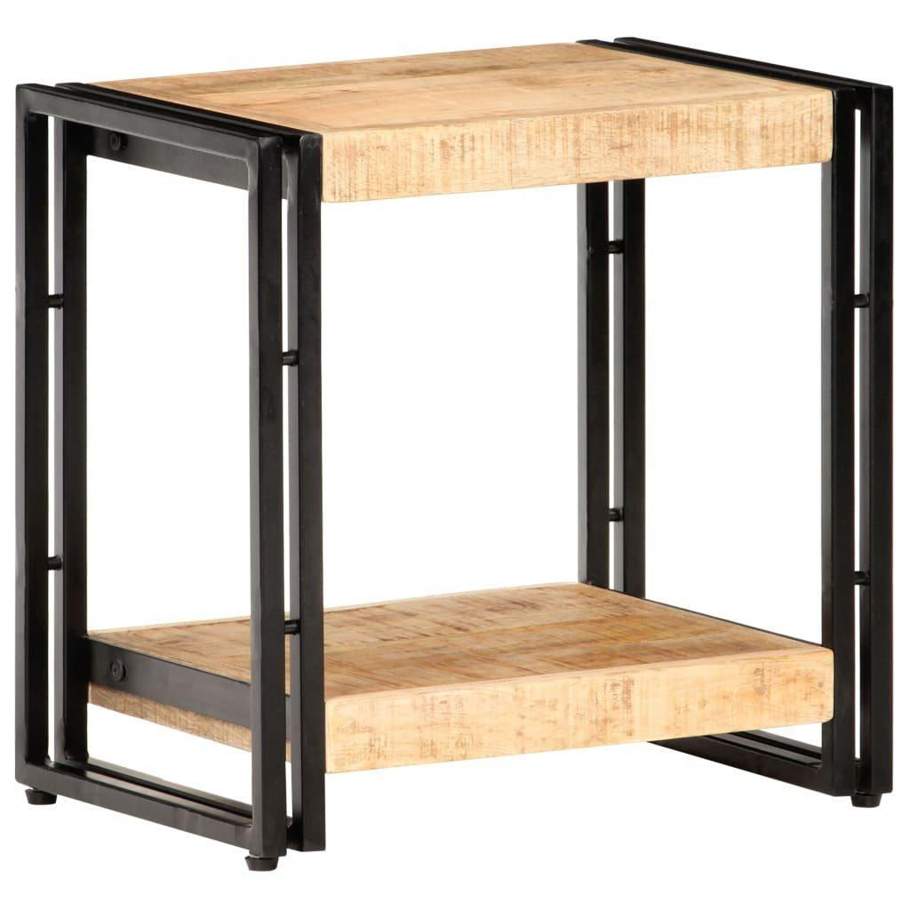Side Table 40x30x40 cm Rough Mango Wood - image 1