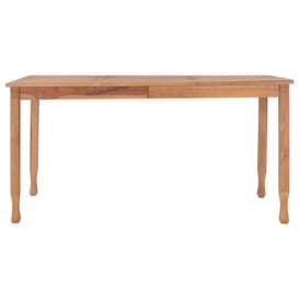 Garden Dining Table 150x90x75 cm Solid Teak Wood - thumbnail 3