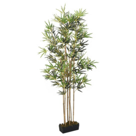 Artificial Bamboo Tree 552 Leaves 120 cm Green - thumbnail 1