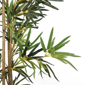 Artificial Bamboo Tree 552 Leaves 120 cm Green - thumbnail 3