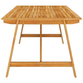 Garden Dining Table 206x100x74 cm Solid Acacia Wood - thumbnail 3