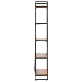5-Tier Bookcase 140x30x180 cm Solid Acacia Wood - thumbnail 3