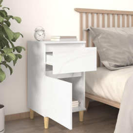 Bedside Cabinets 2 pcs High Gloss White 40x35x70 cm - thumbnail 3