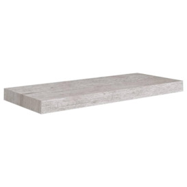 Floating Wall Shelf Concrete Grey 60x23.5x3.8 cm MDF - thumbnail 2