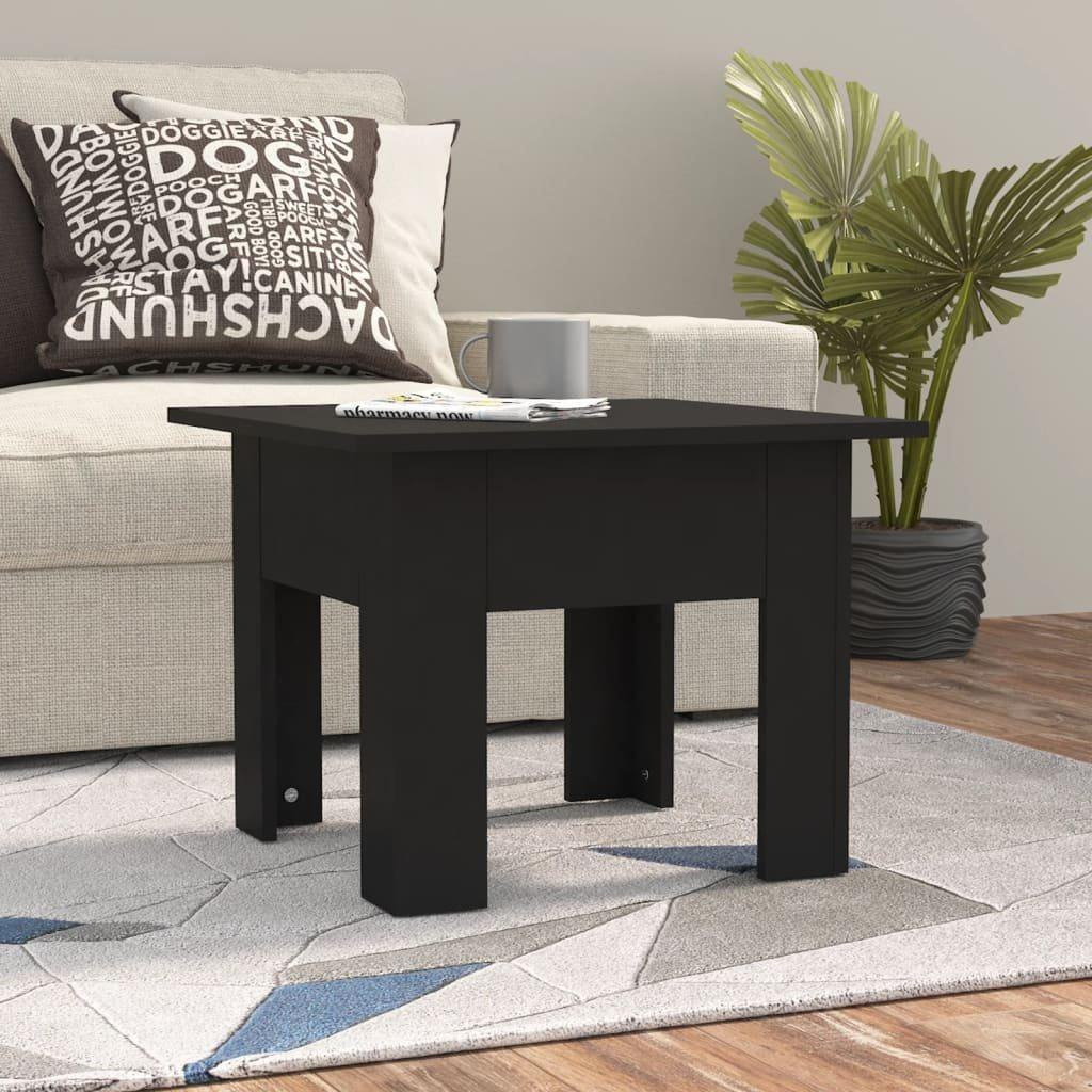 Coffee Table Black 55x55x42 cm Engineered Wood - image 1