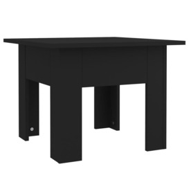 Coffee Table Black 55x55x42 cm Engineered Wood - thumbnail 2