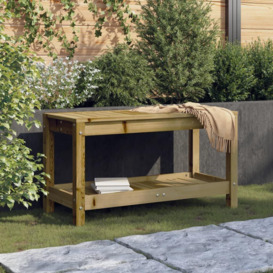 Garden Bench 82.5x35x45 cm Impregnated Wood Pine - thumbnail 1