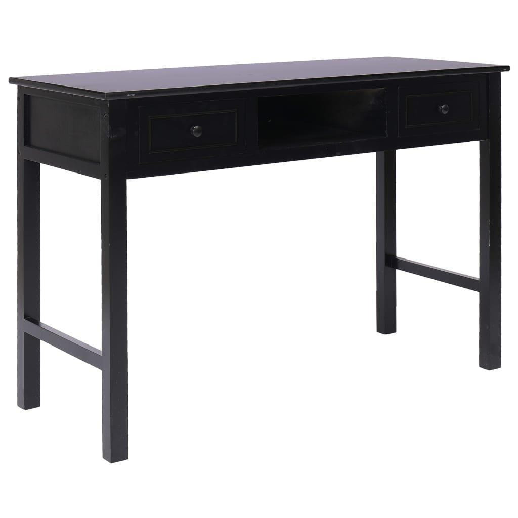 Writing Desk Black 110x45x76 cm Wood - image 1