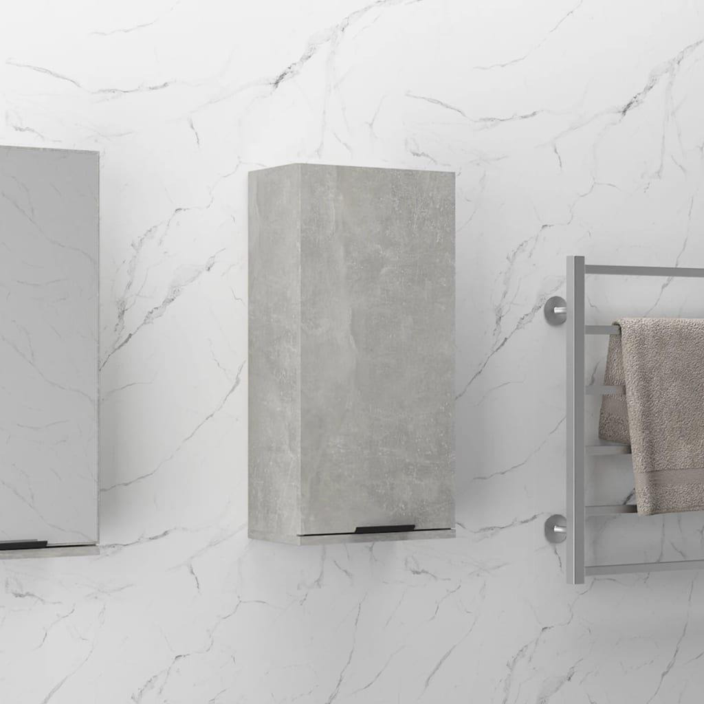 Wall-mounted Bathroom Cabinet Concrete Grey 32x20x67 cm - image 1