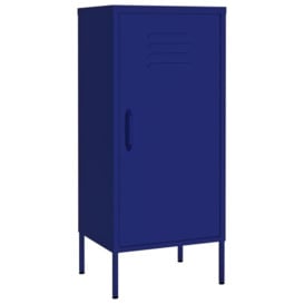 Storage Cabinet Navy Blue 42.5x35x101.5 cm Steel - thumbnail 2
