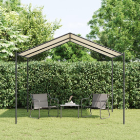 Canopy Tent Beige 3x3 m Steel and Fabric - thumbnail 1