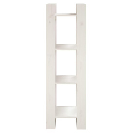 Book Cabinet/Room Divider White 41x35x125 cm Solid Wood Pine - thumbnail 3