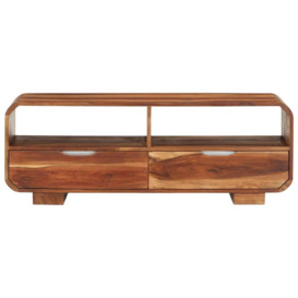 TV Cabinet 110x30x40 cm Solid Wood Acacia - thumbnail 3