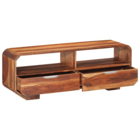 TV Cabinet 110x30x40 cm Solid Wood Acacia - thumbnail 2
