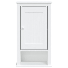 Bathroom Wall Cabinet BERG White 40x27x71.5 cm Solid Wood Pine - thumbnail 3