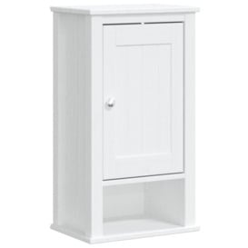 Bathroom Wall Cabinet BERG White 40x27x71.5 cm Solid Wood Pine - thumbnail 2
