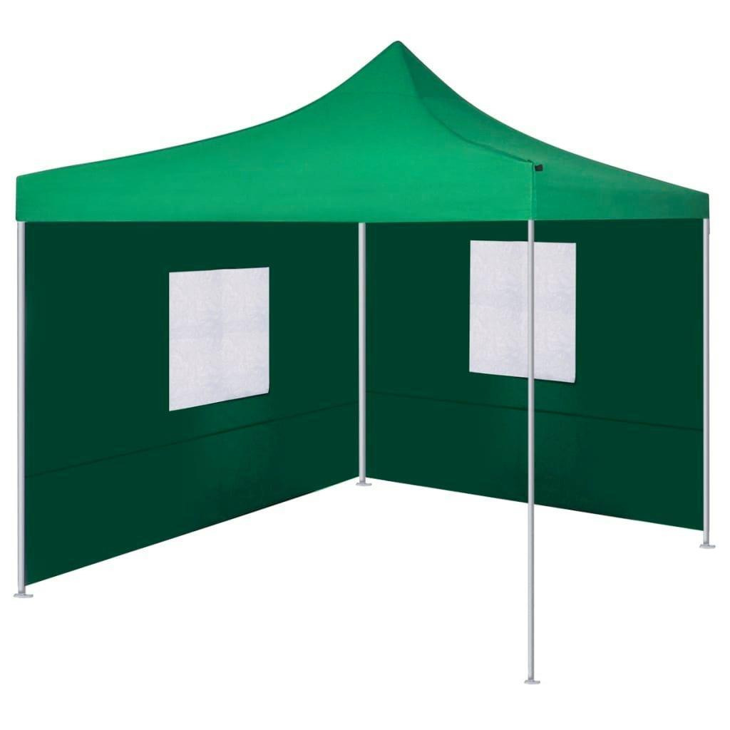 Foldable Tent with 2 Walls 3x3 m Green - image 1