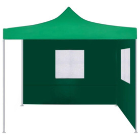 Foldable Tent with 2 Walls 3x3 m Green - thumbnail 2