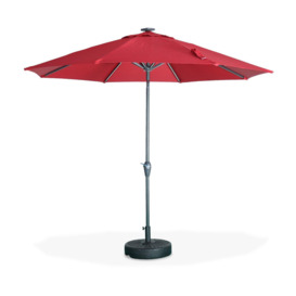 2.7m Round Centre Pole Parasol With Integrated Led Lights - thumbnail 2