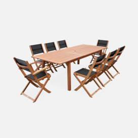 8-seater Extendable Wooden Garden Table