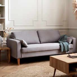 3-seater Large Scandi-style Sofa With Boucle Fabric